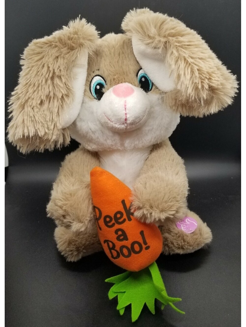 Peek A Boo 12" Animated Plush Bunny Rabbit Dan Dee Talks Ears Moves NWOT